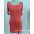 Sample for Woman Cotton Dress Vestidos Rojos Comodo